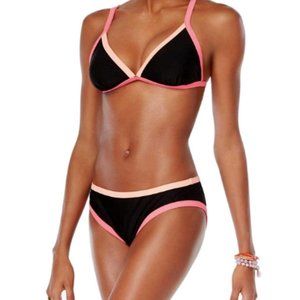 Bikini Nation Colorblocked Swimsuit Bathing Set